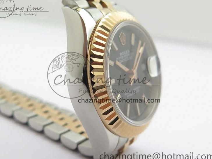 1218 Datejust 28mm 279173 SS RG BP Maker Best Edition Black Dial on SS RG Jubilee Bracelet ETA TopPick 2580